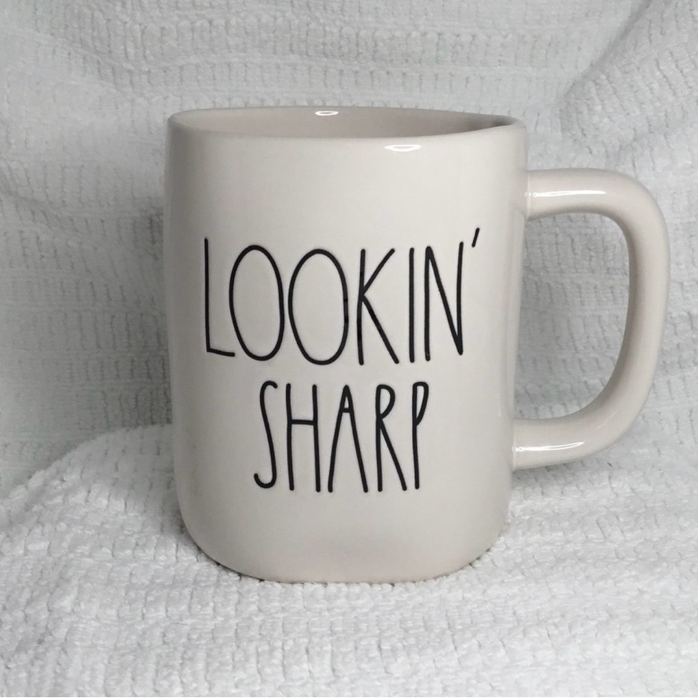 Rae Dunn Mug Lookin Sharp White Ceramic Mug Choose a Mug Rug Match a Mug Option - Picture 5 of 9